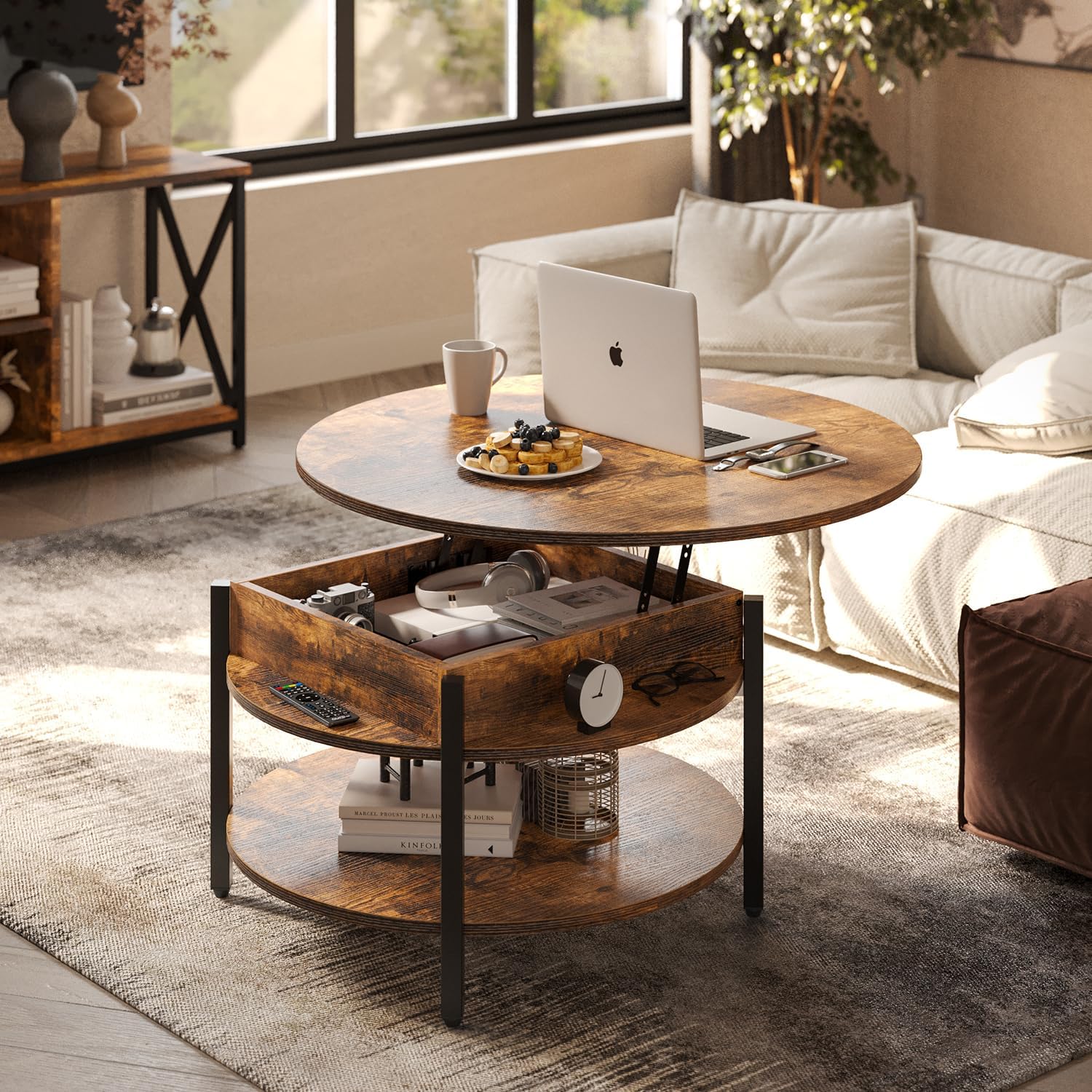 Rustic Lift Top Coffee Table